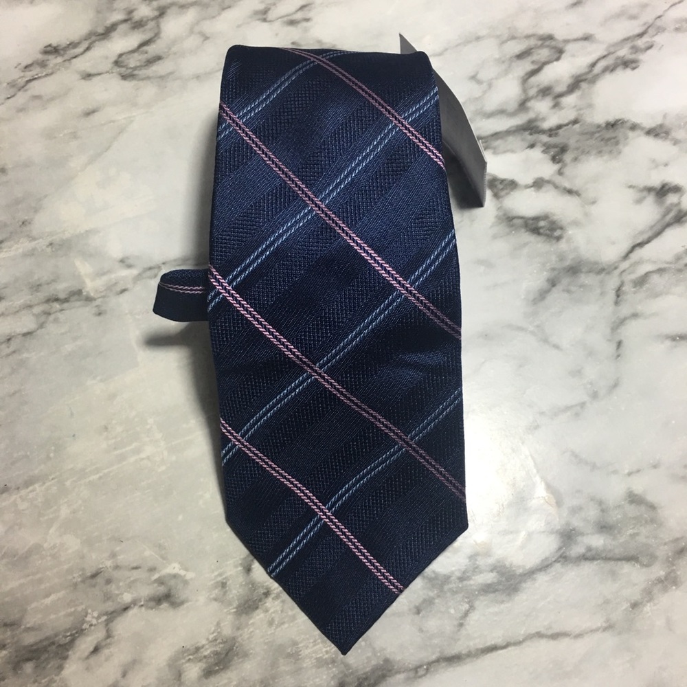 The Mens Store at Bloomingdales Navy Blue Silk Tie